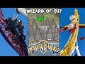 Movie world gold coast  flash coaster update wizard of oz barn  more