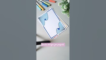 Border designs for projects||#shorts #borderdesign #borderdesignforproject #projectdesign