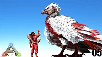 ARK: Survival Evolved - GIANT ALPHA ARGENTAVIS & NEW KITTY CAT !!! ARK MODDED MEGA ExCORE E05