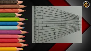wall in two point perspective drawing