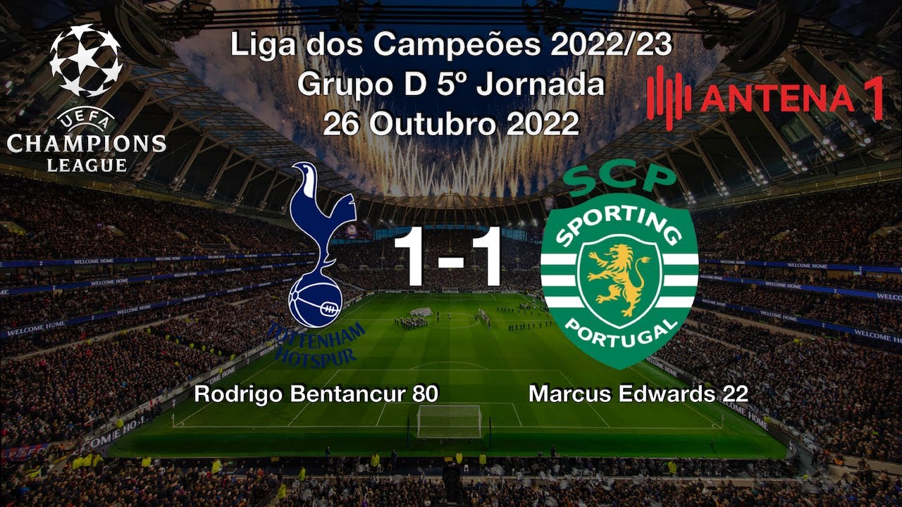 Rádio Antena 1 Tottenham vs Sporting 11 Relato dos Golos YouTube