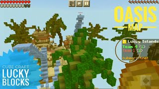 CUBECRAFT LUCKY ISLANDS OASIS MAP Great winning gameplay Minecraft screenshot 5