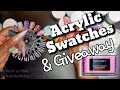 MODELONES ACRYLIC SWATCHES & GIVEAWAY