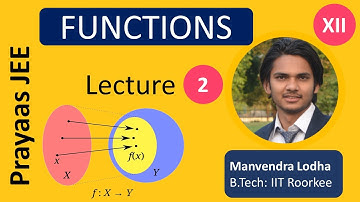 JEE : Functions – L2 | Domain| Class 12 Maths | Prayaas JEE | IIT JEE Maths | (Manvendra Sir)
