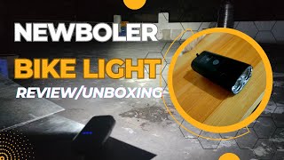 Newboler Bike Light Review/Unboxing  Night Ride Sample Shots