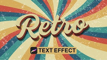 How to Create Retro Text Effect in Procreate