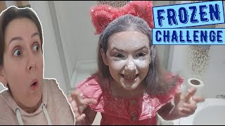 FROZEN CHALLENGE ZORLU ETAP  Elif ile Eğlenceli Video #EvdeKal #SendeOyna