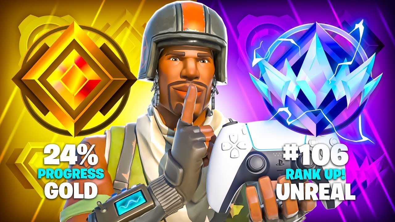 Gold to Unreal Solo Zero Build Speedrun w/ BEST Controller Settings ...