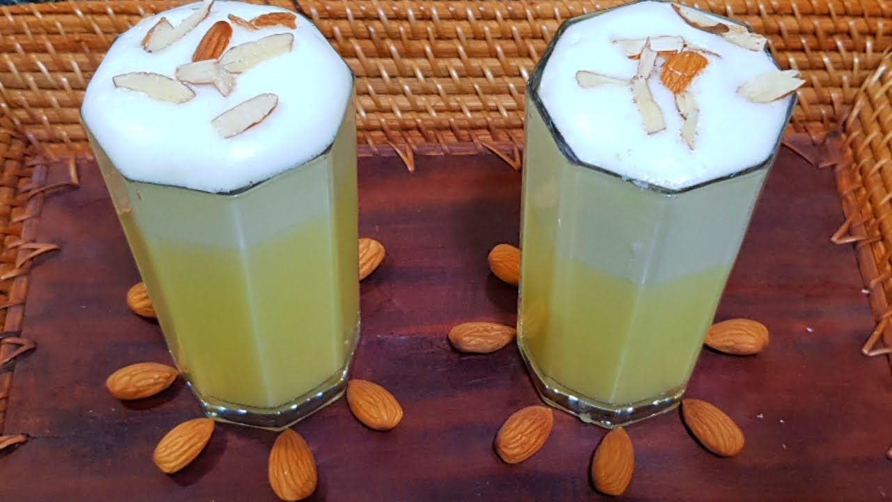Almond Milk Shake Recipe How to Prepare Badam Milk Shake at Home