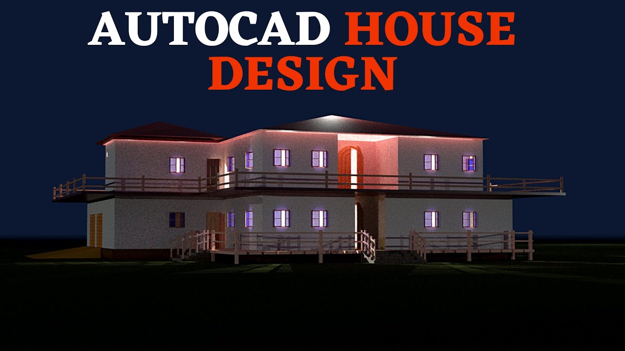 Autocad 3d house design Part 1 Creating the 2D plan 