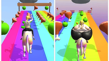 FAT 2 FIT ! UNICORN 🦄 CHALLENGE All Levels Gameplay Video (Android,iOS) Level (1 & 2)