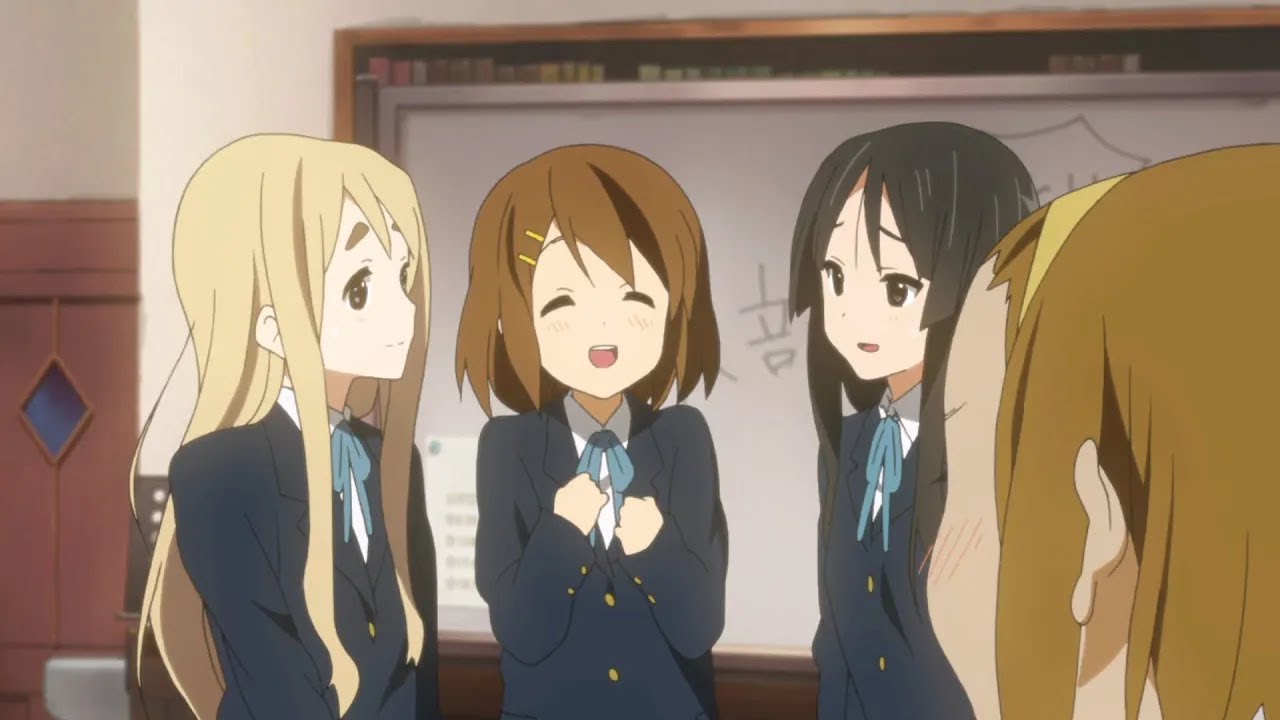 Yui: "Después de escucharlas tocar creo que yo también puedo" | K-On Temporada 1
