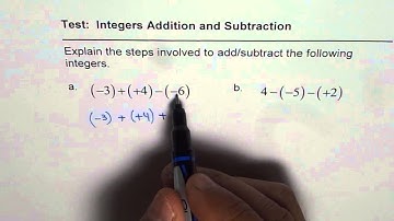 Q4 Add Three Integers Using Number Line