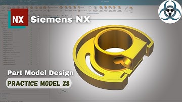 Siemens Unigraphics NX-Part modeling Example 28 for beginners.