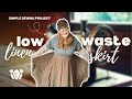 Sewing a Low Waste Linen Skirt