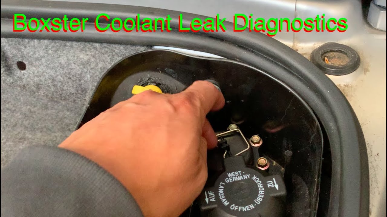 porsche boxster - coolant leak diagnostics - YouTube