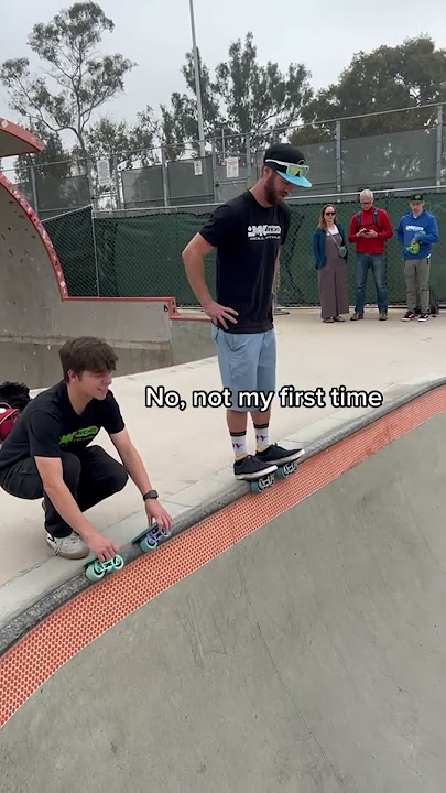 First time at the skatepark 😅