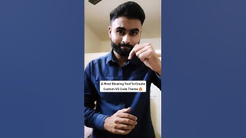 Create Your Own Custom VS Code Theme With This Free Tool 🤯 #vscode #javascript #html #css #webdev