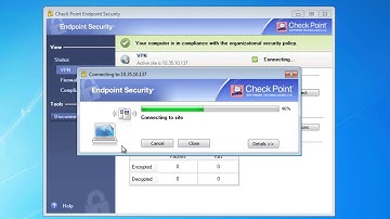 Check Point End point Security Client protected with SMS PASSCODE
