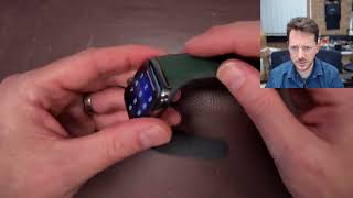 Bellroy green "leather" watch strap not all leather, didn't last the distance