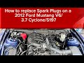 How to change spark plugs on a 2011-2014 Mustang v6 3.7 #mustang #mustangv6