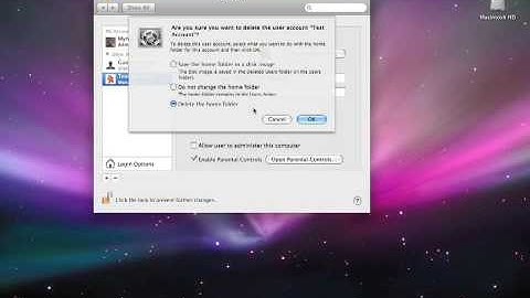Mac OS X Tutorial - Setting up user accounts, customizing the dock, screen saver and background
