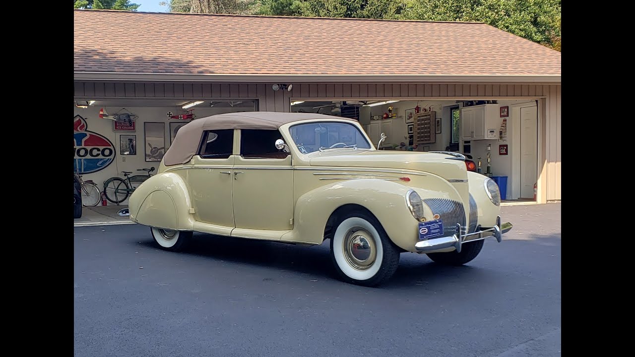 1939 Lincoln Zephyr 4 Door Sedan Convertible. - YouTube