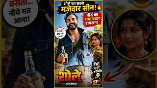 🔥 Sholay Ka Veeru Tank Scene 😂 | Funny AI Remake | Hindi Shorts