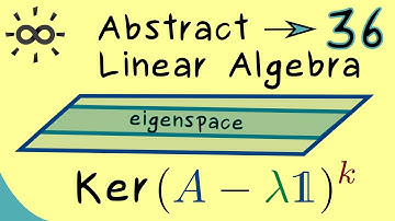 Abstract Linear Algebra 36 | Generalized Eigenspaces