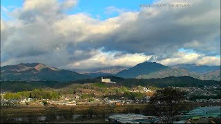 「12月7日」ライブカメラ　風越山、JR飯田線、天竜川