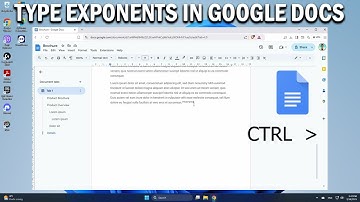 How To Type Exponents in Google Docs - Easy Fix