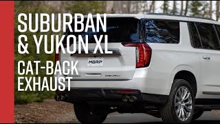2021  Chevy Suburban/ GMC Yukon XL // MBRP 3' Cat-Back, Street Profile, Quad Rear Exit Exhaust