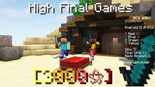 HIGH FINAL GAMES | Hypixel Bedwars