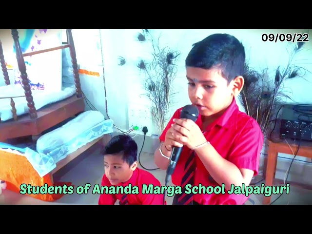 Students of Ananda Marga school 🏫 👏👏 class=