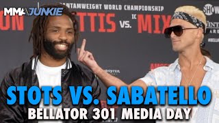 Raufeon Stots, Danny Sabatello Media Day Conversation, Faceoff and Insult-a-thon | Bellator 301