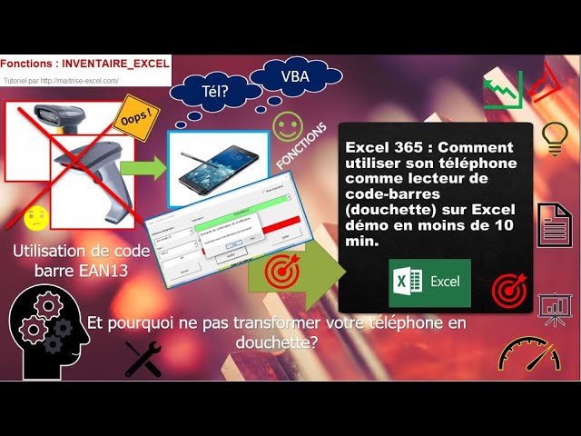Excel 365 Comment Utiliser Son Telephone Comme Lecteur De Code Barres Douchette Sur Excel Demo Youtube