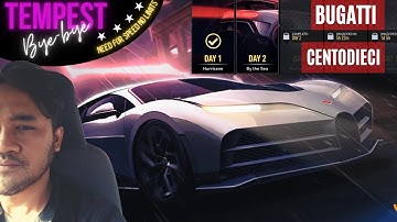 TEMPEST DAY 2 BY THE SEA | NFS NO LIMITS 2021 BUGATTI CENTODIECI MOBILE GAMEPLAY