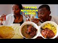 Ugandan trying nigerian food in nairobi city 