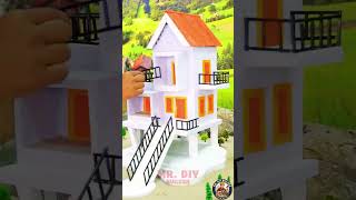 Building a Modern Miniature Dream House from Scratch | DIY Tiny Home Construction 🏗️🏡Mr. DIY Builder
