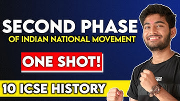 Second Phase of Indian National Movement | Class 10 ICSE History OneShot