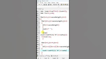 C++ Wave Pattern 9 .C++ pattern code. #android