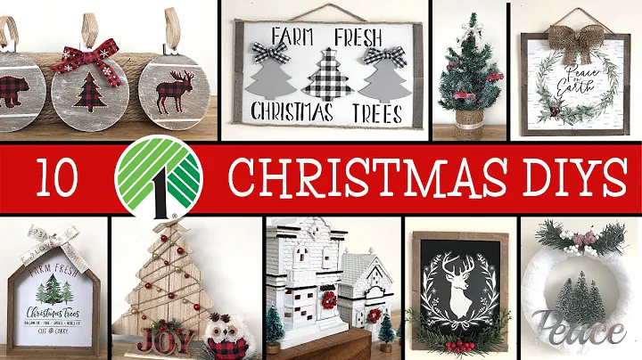 10 HIGH-END DOLLAR TREE CHRISTMAS DIY’s! | CHRISTMAS FARMHOUSE DECOR | CHRISTMAS DIY’s 2020