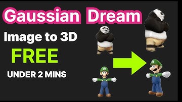 Freaky FREE Image to 3D under 2 minutes - Gaussian Dream