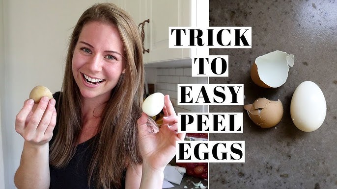 How to Quickly Peel a Boiled Egg in 3 seconds - Tips and tricks - DIY 
