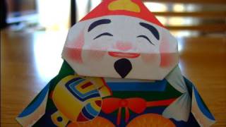 縁起物 折り紙 ORIGAMI Good-luck article ［ Engi-mono ］明るいトーンver.