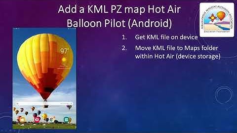Add KML PZ Map to Hot Air (Balloon Pilot) on Android