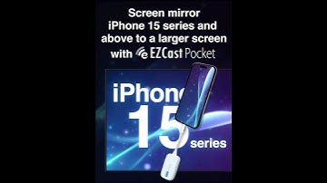 Screen Mirror your iPhone 15 series with EZCast Pocket Type-C to HDMI Transmitter and Receiver Kit