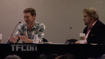 Transformers Writers James Roberts & Flint Dille on Writing within the Confines of the Medium.