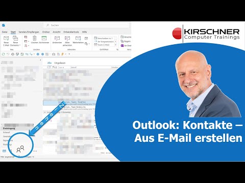 Outlook Kontakte – Statt Tippen, erstellen aus einer  E-Mail