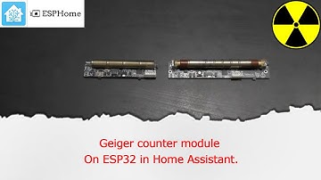 Geiger counter module on esp32 in Home Assistant.